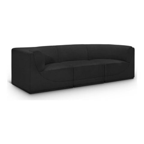 Exploring the Versatility of the Ollie 3-Piece Black Boucle Modular Sofa